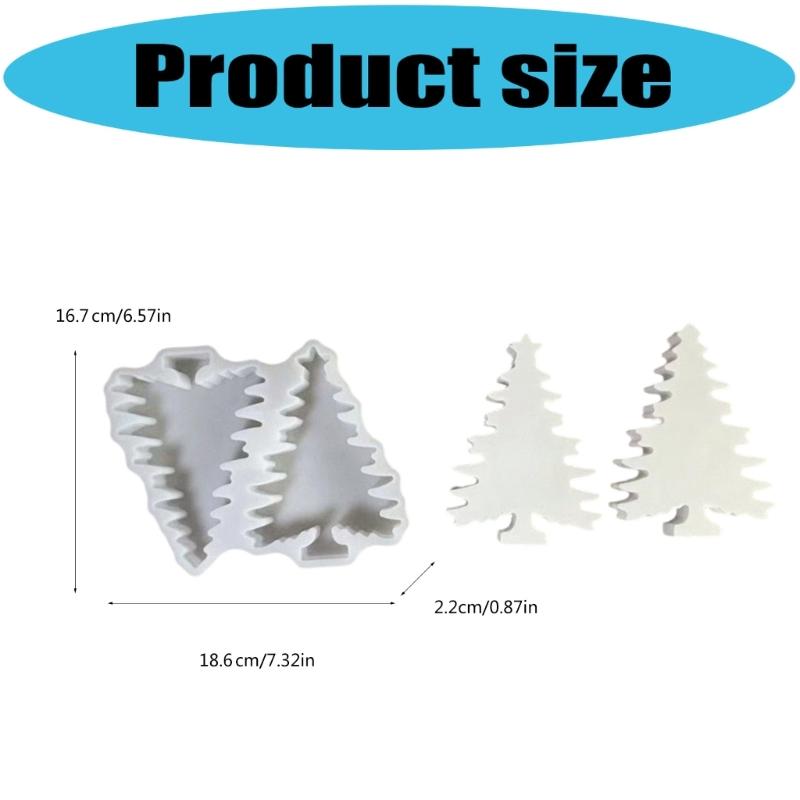 Christmas Silicone Molds,Christmas Ornament Mold Xmases Tree Epoxy Mold for Resin Casting DIY Crafts Soaps Home Decorations
