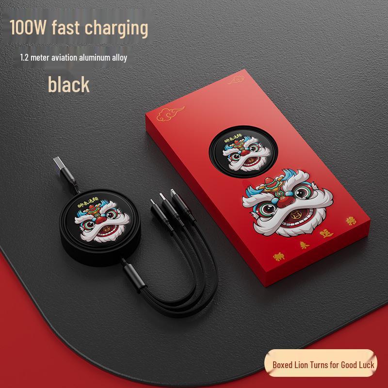 Universal Three-in-One Multi-functional Charging Cable with Customizable LOGO