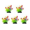 Simulation Artificial Water Plant with Base Life Like Fishtanks PVC Grass for Aquariums Underwater Landscape Plant 5PCS