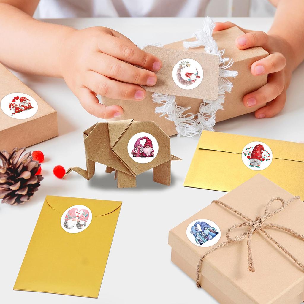 500 Stickers/roll Festival Dwarf Creative Tape DIY Decorative Material Notebook Handbook Tape