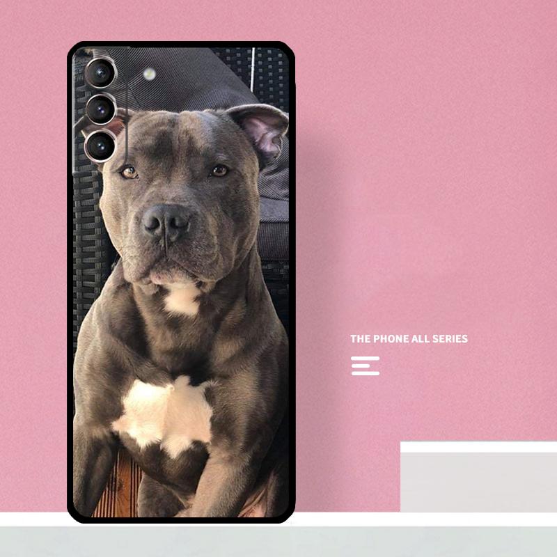 Pit Bull Lovely Dog Pitbull Phone Case For Samsung Galaxy S23 Ultra Plus S21 S22 Ultra S20 FE S9 S10 Note 10 20 Ultra