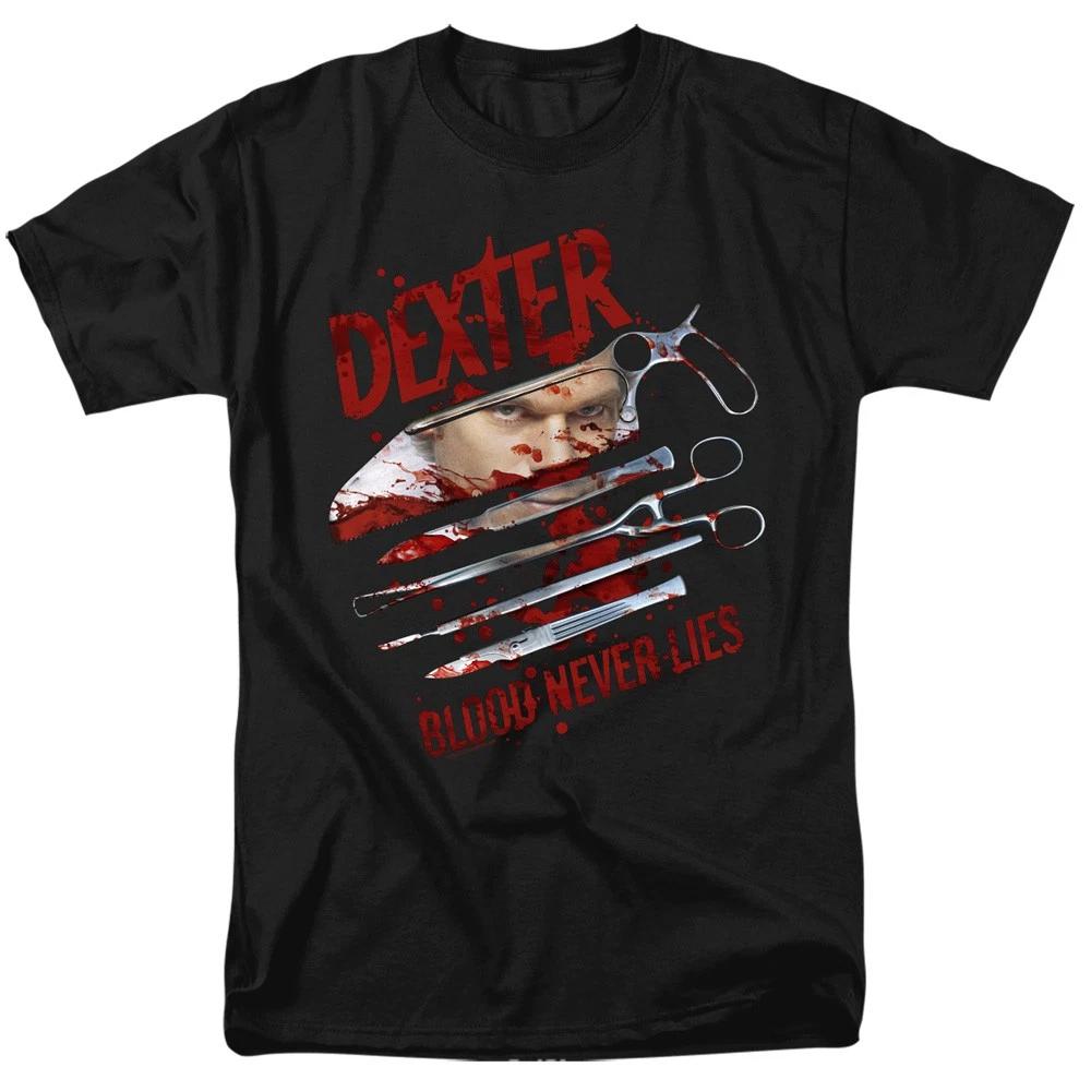 Dexter - Blood Never Lies - Unisex Short Sleeve Children s T-shirt - Black 100