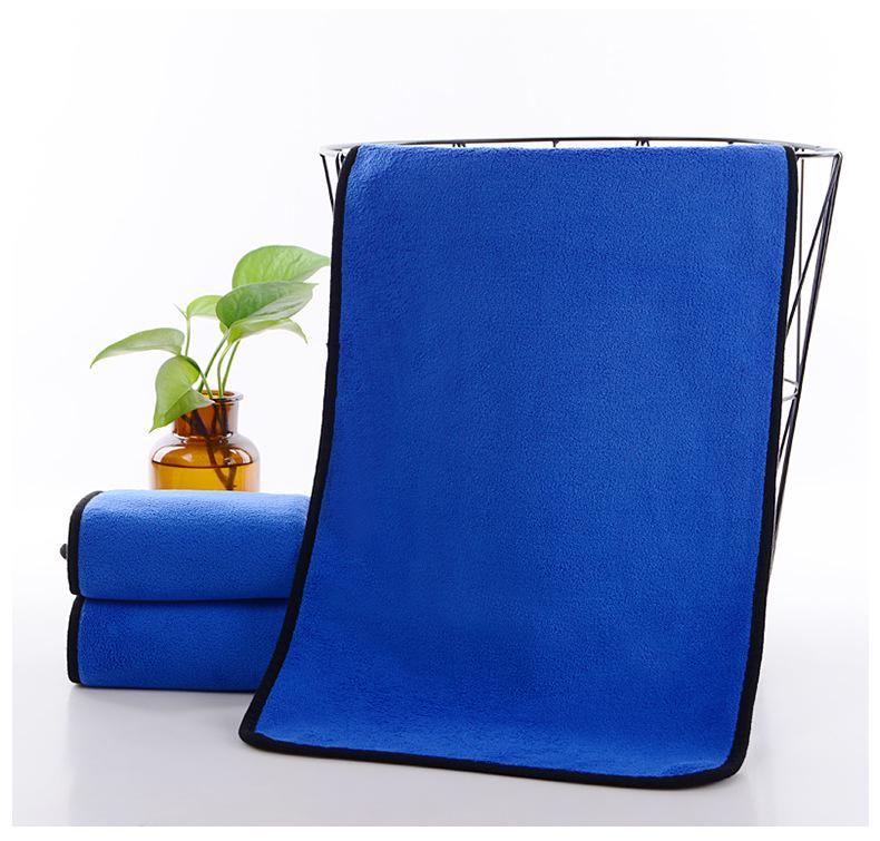 

Двухстороннее полотенце для мытья автомобиля из микрофибры - плотный коралловый флис, двухцветное, многоцелевая тряпка для уборки 30x40cm 500gsm Medium Thick