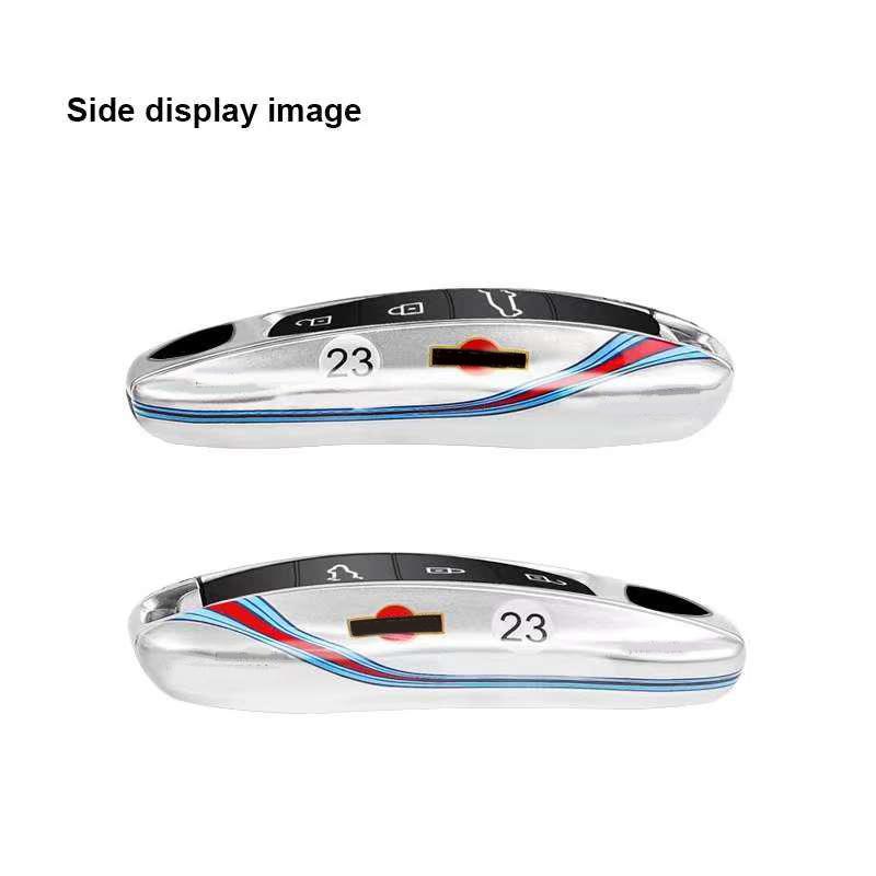 For Porsche Panamera Cayenne Macan 718 Cayman Boxster 911 Taycan 10-25 Car Key Case Protective Shell Cover For Martini 23