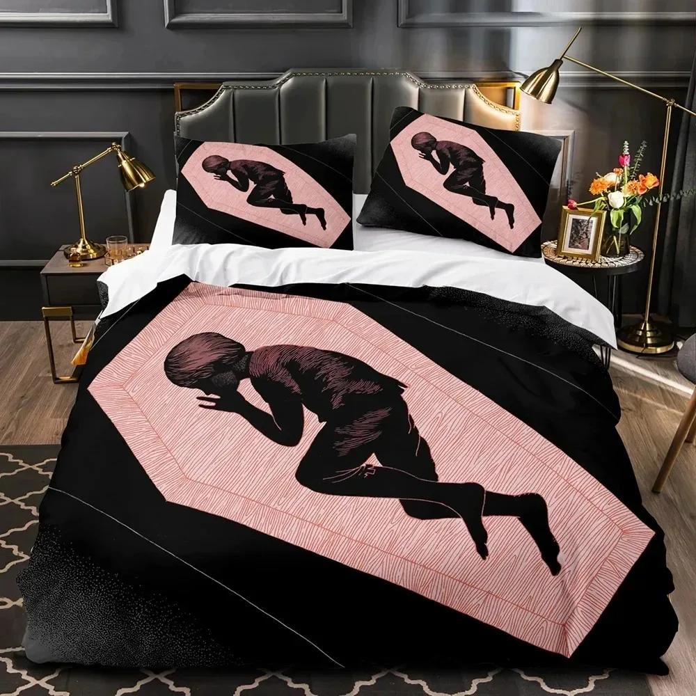 

3D Print Black Fairy Bedding Set Duvet Cover Bed Set Quilt Cover Pillowcase Comforter king Queen Size Boys Adult Bedding Set EU single(135x200cm)