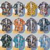 Hawaiian Floral Shirt for Men Summer Korean Style Loose Fit