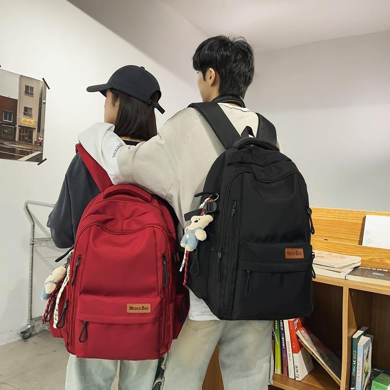 Schoolbag New High School Student Burden Reduction Backpack Large Capacity Student Schoolbag Female Leisure Travel Mountaineering Backpack Male
