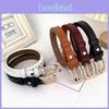 Leather Vintage Belt Women Versatile Decorative Waistband Casual Strap Jeans