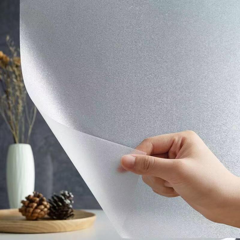 

Чистая матовая стеклянная наклейка Прозрачная непрозрачная оконная наклейка Антиприватная пленка для ванной комнаты, туалета, офиса, стекла Электростатическая адсорбция 30cmx1m