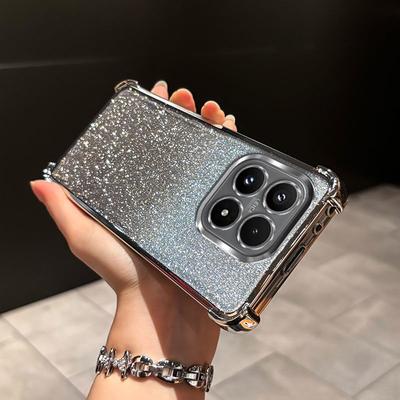 Luxury Glitter Plating Clear Case for MOTO Edge 70 60 50 S Fusion NEO Pro G77 G67 G86 G56 G66J G66Y G06 G75/84/54/34/24/04 Cover