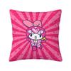 Custom Luxury Sanrio My Melody Anime Cushion Cover for Sofa Polyester Cartoon Cute Throw Pillow Case Bedroom Decoration