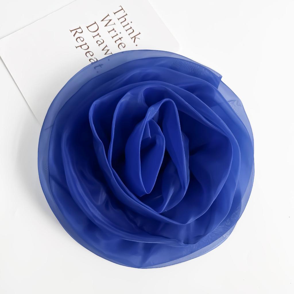 Color Organza Three-Dimensional Flower Corsage Decorative Cloth Sticker Handmade Diy Jewelry Accessories Simulated Flower Clothing Accessories