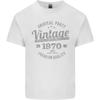 Vintage Jahr 55. Geburtstag 1970 Herren Leichtes Baumwoll-T-Shirt Weißes Unisex-T-Shirt