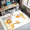 Custom Name Animals Printed Carpet,Rug for Office Chair Living Room Bedroom Kitchen Room Decor Gifts.