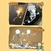 Lampe de nuit Homme Ampoule Créative Drôle Design Innovant à Ventouse Portable Alimentée par Piles Convient pour la Décoration Intérieure