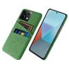 For Xiaomi Redmi Note 13 Pro 5G/Poco X6 5G Slim Case Dual Card Holder Hard PC+Cloth Phone Case