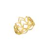 Simple And Fashion Lotus Design Women Ring Delicate Jewelry Gift Accessory