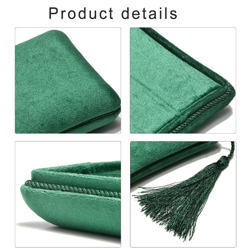 Velvety Jewelry Box Portable Travel Case Organizers with Multi Layer Compartments for Rings Necklaces Earrings