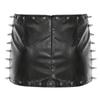 Minigonna Punk Rivettata in Ecopelle da Donna Europea & Americana - Sexy Moda Autunnale