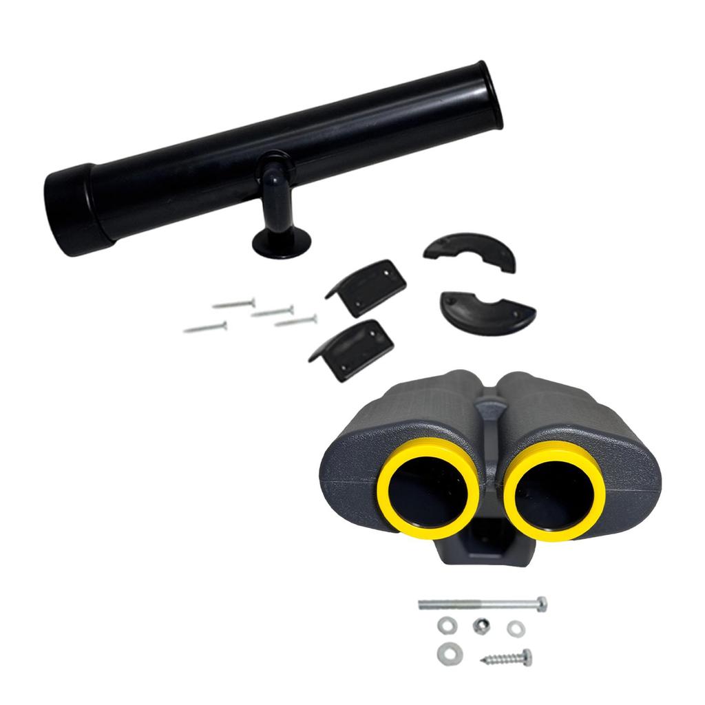 Kids Playground Telescope Toy Outdoor Swing Set Easy Install Role Playing Pretend Play for Holiday Learning Birthday Gift