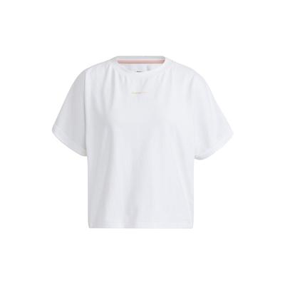 Neo Casual Straight-Leg Letter Print Sports T-Shirt Women Tops White H16281