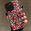 All-inclusive Leopard Cherry for Apple 16/15promax Mobile Phone Case Iphone14/12/11/13 Soft 17
