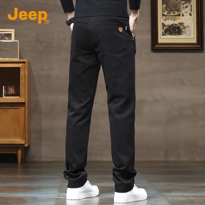 JEEP Men's Premium Smart Casual Straight-Leg Pants