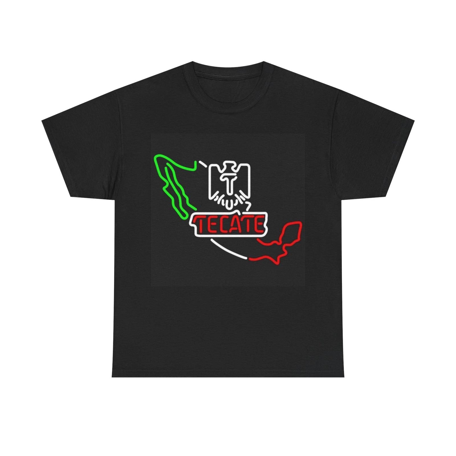 Men s and Women s T-shirts Tecate Mexican Flag M