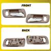 Front Interior Handle Door For 2000 Set Honda Accord Beige 2002 SE Left+Right 2X