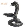 Vintage Candle Holder 3D Coiled Snake Resin Candle Holder Table Decor Snake Candle Holder for Bedroom Living Room