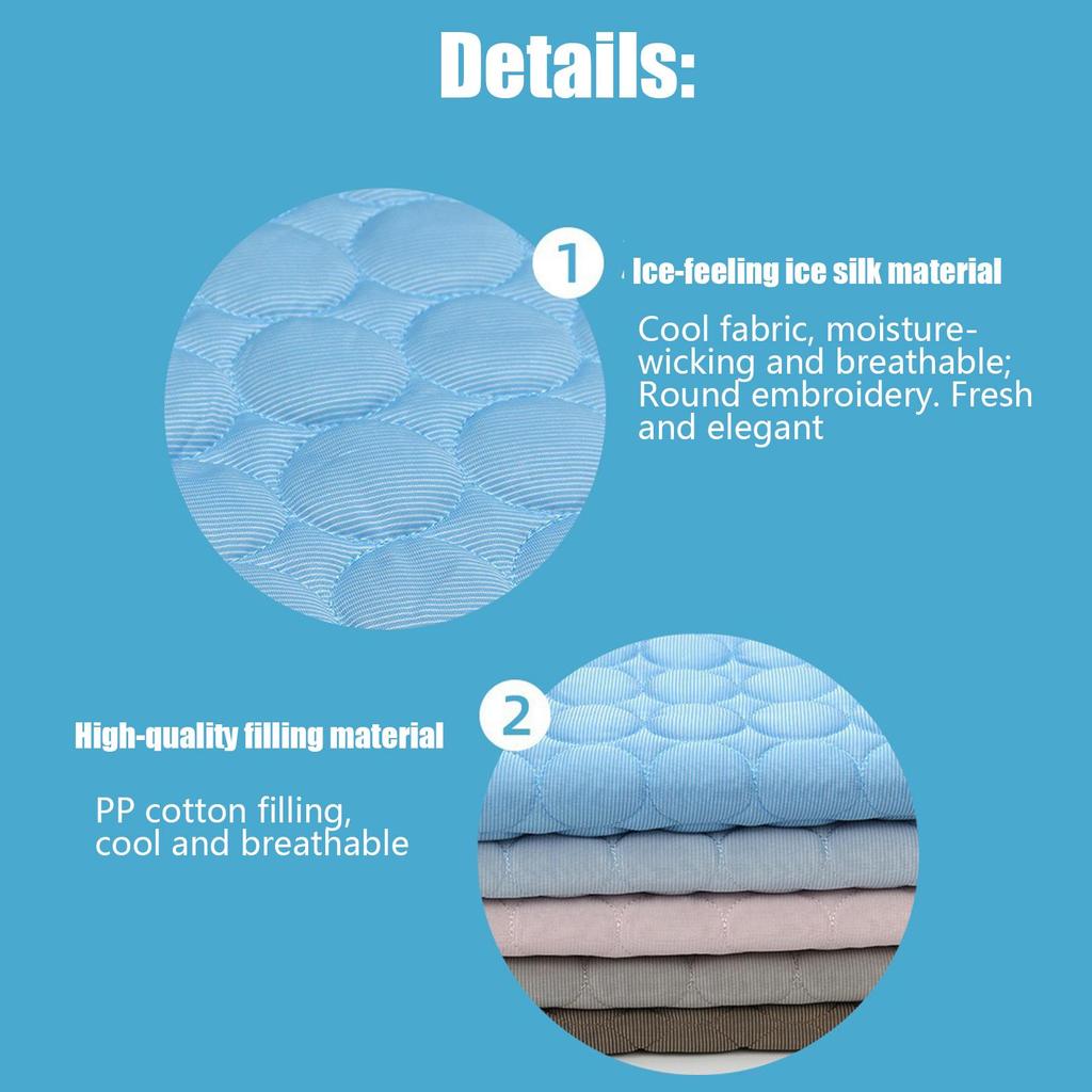 Dog Cooling Mat Pad Waterproof Sleeping Cool Mat For Dogs Cats Ergonomic Kennel Mattress Pet Supplies For Beach Car Trip Picnic