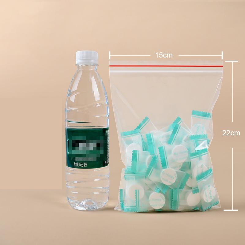 Hardware Storage PE Self Sealing Bag Thickened Screw Accessories Packaged Postcard Transparent Sealed Pocket Dried Fruit Snacks Packaged Separate Bags