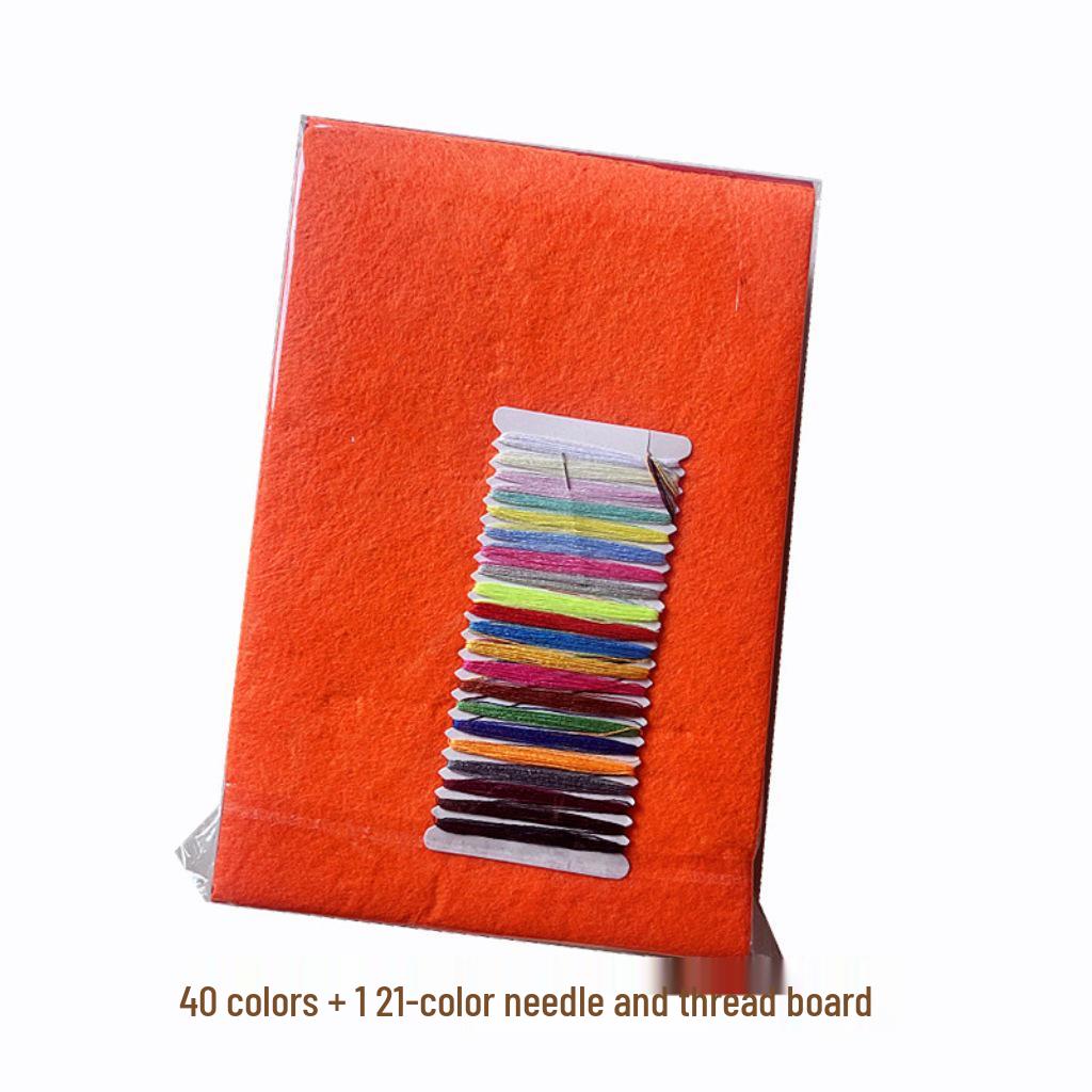 20-Color Non-Woven Felt Fabric for DIY Crafts, Handmade Kindergarten Projects, & Paper Cutting - 1mm Thickness