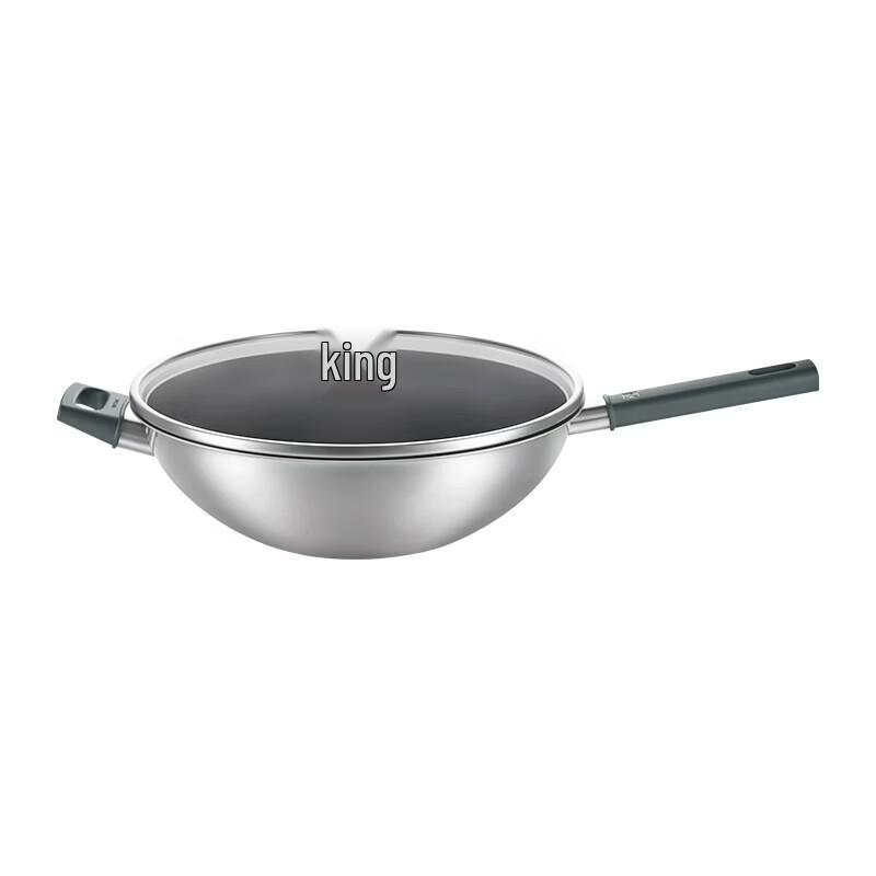 ZWILLING 32cm Silver Titanium Non-Stick Wok