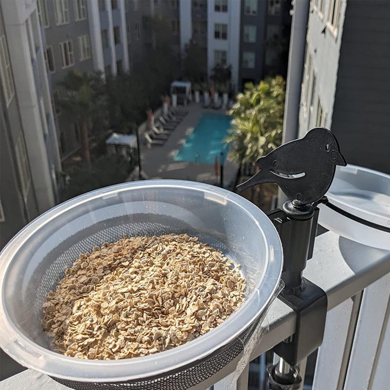 Bird Feed Bowl Transparent Circular Bird Feeder Imple Bird Comfortable Supplies Eating Environment And Able Provide