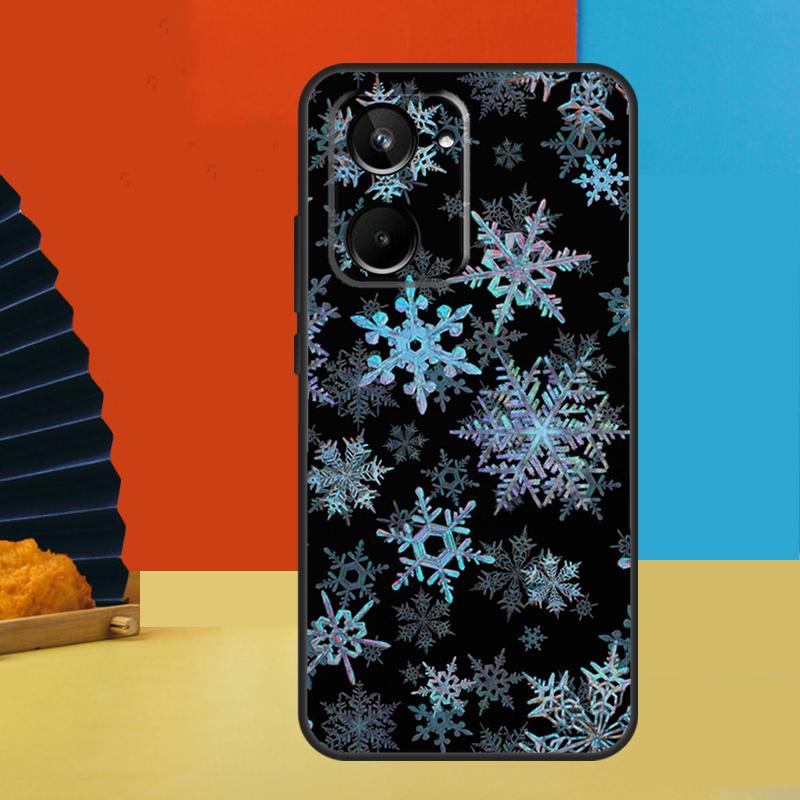 Snow Snowflake Winter For Realme C75 C71 C55 C53 C67 C61 C33 C63 C51 10 11 12 13 14 Pro Plus C65 GT7 15 Pro Case