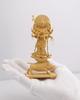 Winzige Buddha Marishiten stehende Statue Buchsbaum Goldfarbe Statue Figur Holzschnitzerei Ornament Marishin 13,5 cm (Holzoberfläche)_Buddha (GSB