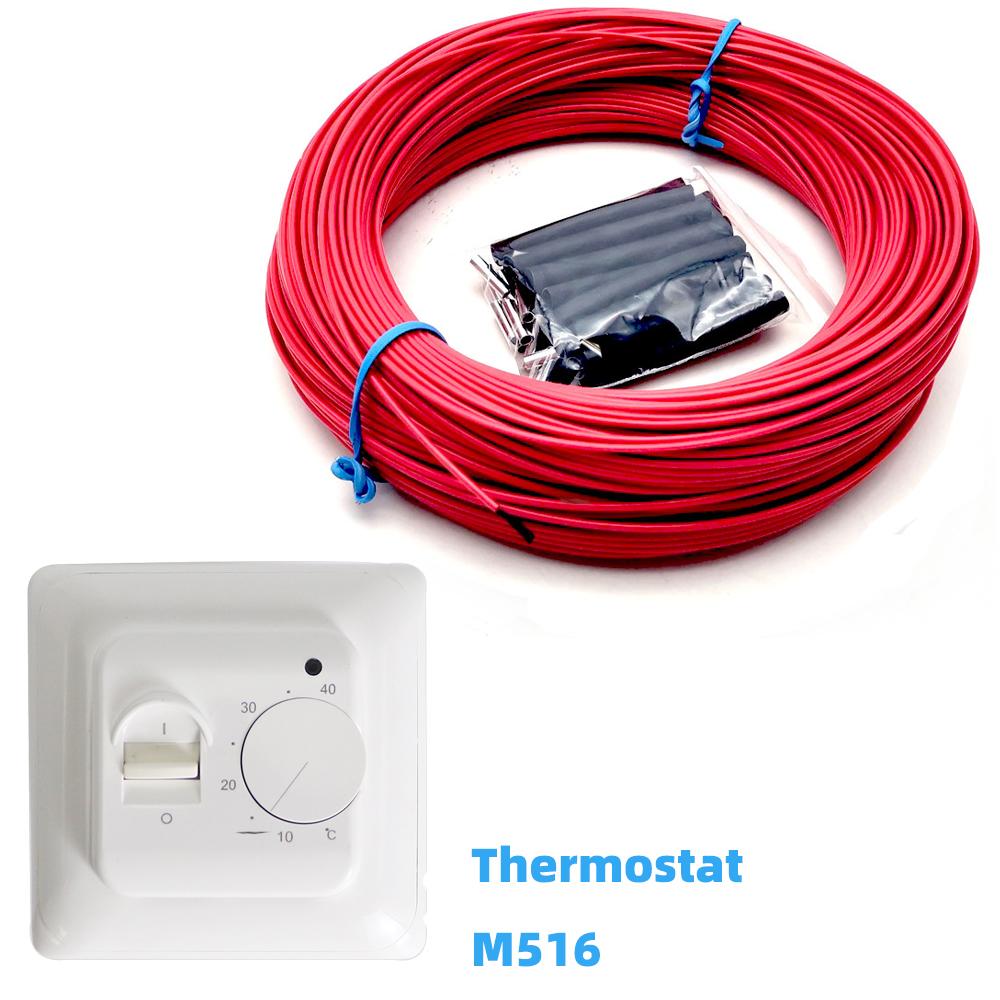 12K 33ohm/m Fluora plastmasas apsildes kabeļa