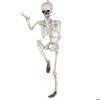 Squelette à suspendre - AIMOONSA - Articulé - 90 cm - Bras et jambes mobiles - Décoration Halloween
