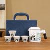 Panda-Themed Jade Tea Set 2024: Cultural Sichuan Travel Set - Perfect for Home, Outdoor Use & Gifts