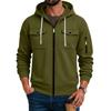 Men's Color Hooded Lightweight Jacket for Fall and Winter