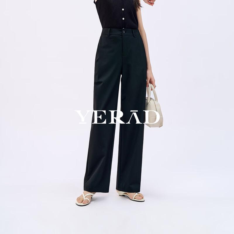 YERAD Women s Slim Straight-Leg Wool Blend Pants 30