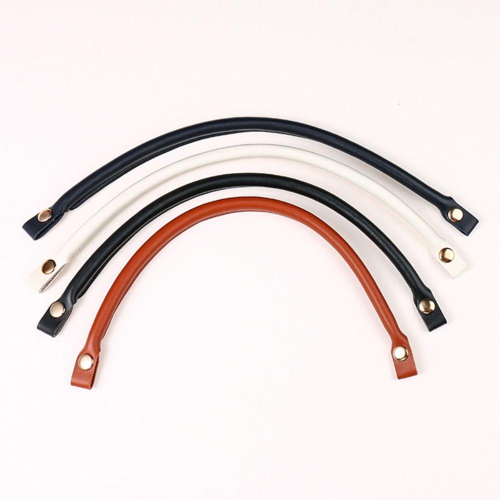 2Pcs Fashion PU Leather Shoulder Bag Strap Detachable Replacement Bag Handles Solid Color Clasp Bag Belt Bag Accessories