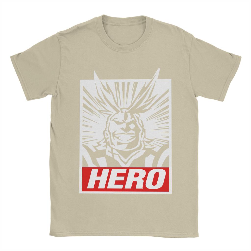 Vintage My Hero Academia Boku No Hero Academia All Might.png T-Shirt Men Round Neck Short Sleeve Clothes  Cotton Summer Tops
