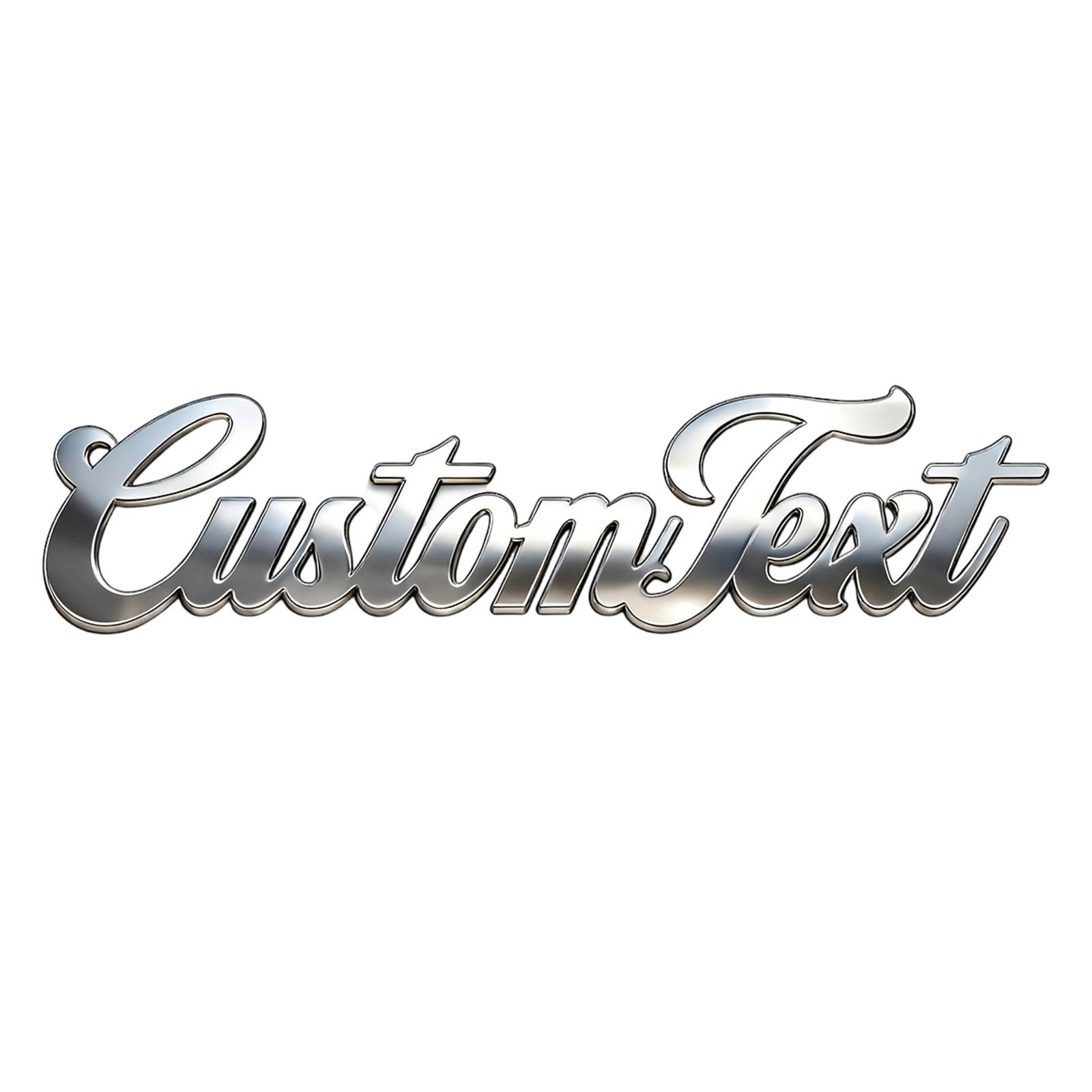 

EWTOMTENTStainless Steel Car Stickers With Adhesive Backing For Piano, Motorcycle And Sports Car Decoration, Letter Pattern, Personalized Hollow Text One Size