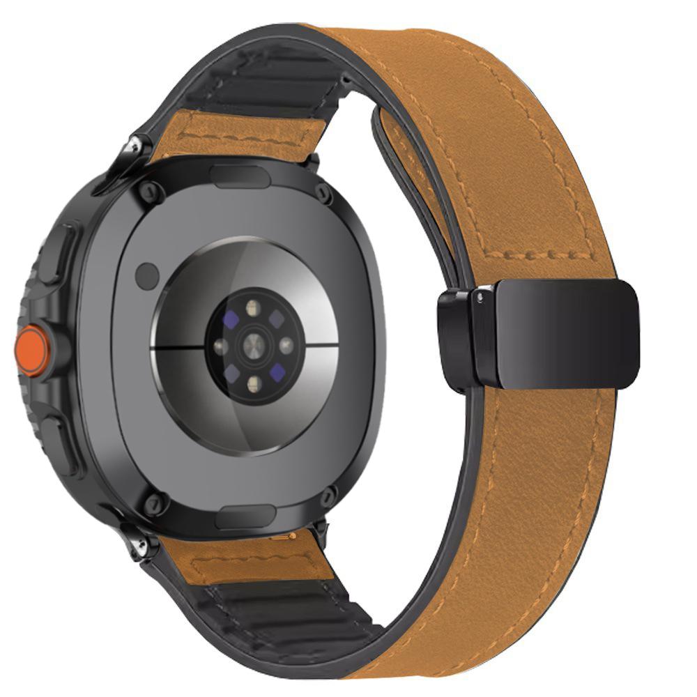 Silicone Leather Band for Samsung Galaxy Watch 8 40mm 44mm Watch 8 Classic 46mm Magnetic Bracelet Galaxy Ultra 2025 47mm Correa