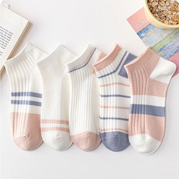 Women's Low-Cut Breathable Boat Socks - Korean Style, Spring/Summer, Deodorant, Short and Thin