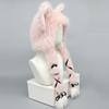 Fursuit Fur Plush Warm Hat Fluffy Costume Party Hat Outdoor Cat Ears Headwear
