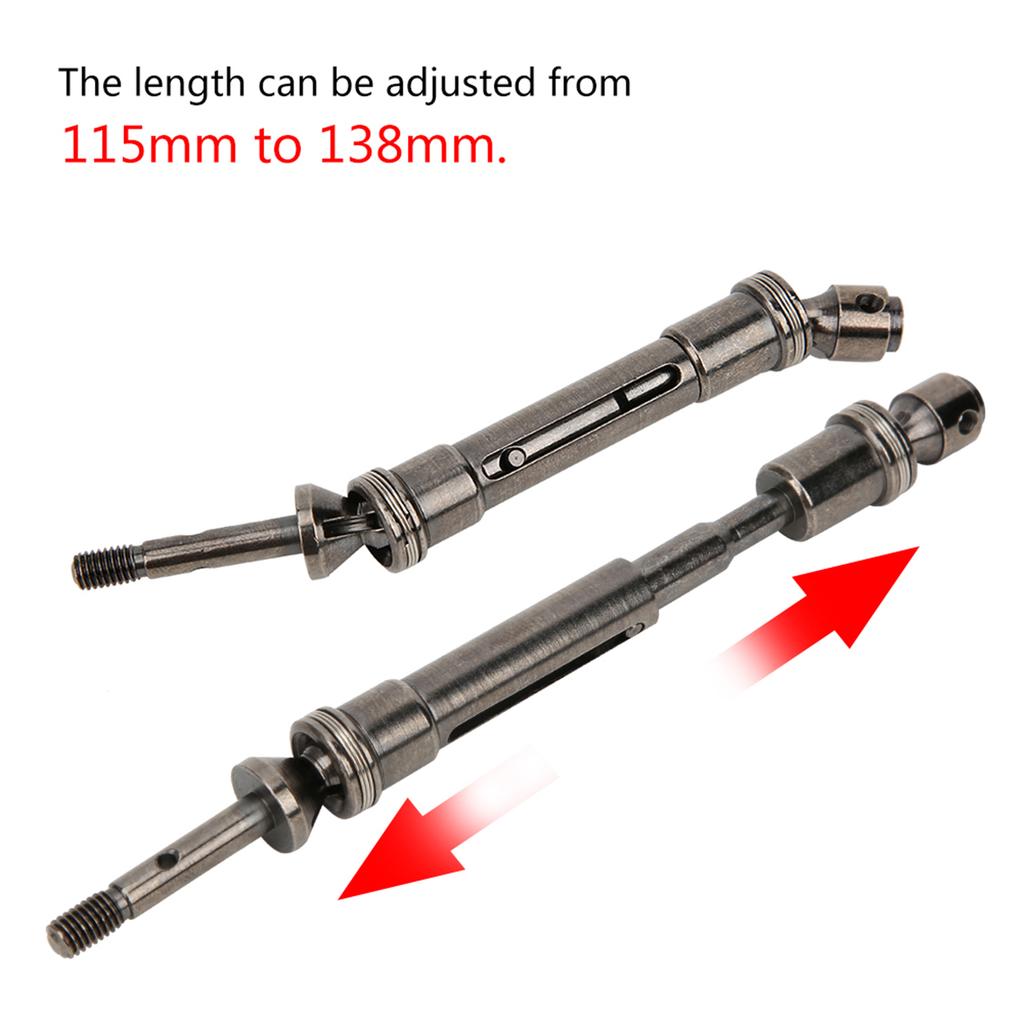 For Traxxas 1/10 Slash 4x4 SLA017 SLA018 Metal Front and Rear Drive Transmission Shaft