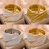 Open Cuff Shiny Hand Jewelry Fashionable Metal Cuff Bangles Angel Wings Cuff Bracelet  Girls